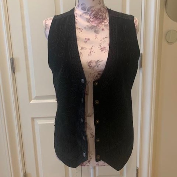 Vintage Jane Ashley Suade Vest Size Medium - Picture 1 of 3